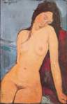 Riproduzione quadri di Amedeo Modigliani Seduta Nude
