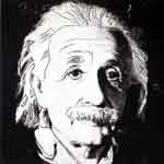 Riproduzione quadri di Andy Warhol Albert Einstein