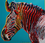 Riproduzione quadri di Andy Warhol Zebra
