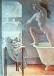 Riproduzione quadri di Balthasar Balthus Uscire da un bath
