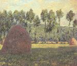 Riproduzione quadri di Claude Monet Haystack vicino a Giverny