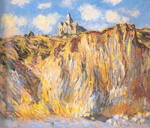 Riproduzione quadri di Claude Monet L'effetto Morning della Chiesa di Varangeville