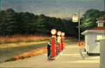 Riproduzione quadri di Edward Hopper Gas