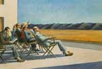 Riproduzione quadri di Edward Hopper Persone al sole