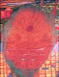 Riproduzione quadri di Friedensreich Hundertwasser Il Beard è il Grass of the Bald - Headed Man