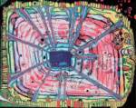 Riproduzione quadri di Friedensreich Hundertwasser Pioggia di Blood?