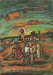 Riproduzione quadri di Georges Rouault Twilight (Ile de France)