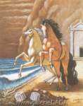 Riproduzione quadri di Georgio de Chirico I cavalli di Apollo