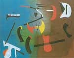 Riproduzione quadri di Joan Miro Composizione