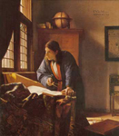 Riproduzione quadri di Johannes Vermeer Il geografo