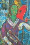 Riproduzione quadri di Marc Chagall Ritratto di Vava
