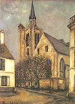 Riproduzione quadri di Maurice Utrillo Chiesa a Fere - en - Tardenois