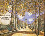 Riproduzione quadri di Maurice Utrillo Veduta di Anse