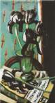 Riproduzione quadri di Max Beckmann Iris nero
