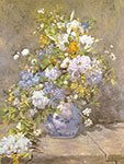 Riproduzione quadri di Pierre August Renoir Bouquet primaverile