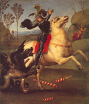 Riproduzione quadri di Raphael San Giorgio e il Drago
