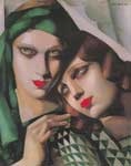 Riproduzione quadri di Tamara de Lempicka Il turbante verde
