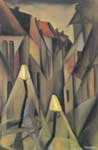 Riproduzione quadri di Tamara de Lempicka Una strada a Night