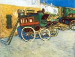 Riproduzione quadri di Vincent Van Gogh La diligenza Tarascon (spessa vernice Impasto)