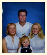 Family portrait painting from photo