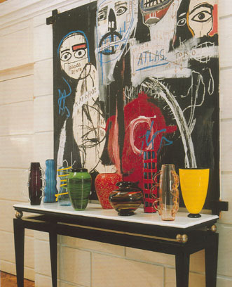 A painting by Basquiat