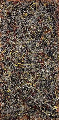 Jackson Pollock, (Composition with Pouring II) Fine Art Reproduction Oil Painting