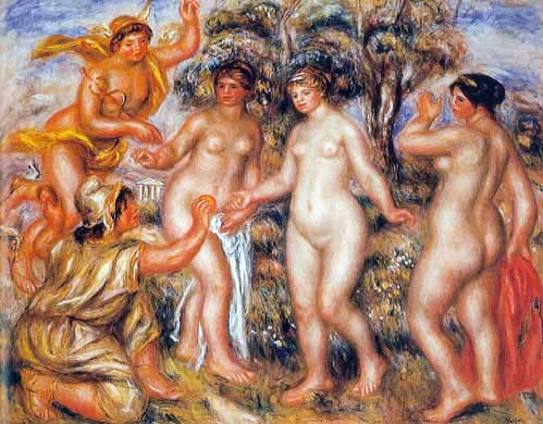 Pierre August Renoir, After the Bath Fine Art Reproduction Oil Painting