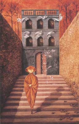 Remedios Varo, Hairy Locomotion Fine Art Reproduction Oil Painting