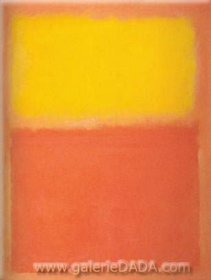 Gemaelde Reproduktion von Mark Rothko Orange und Gelb