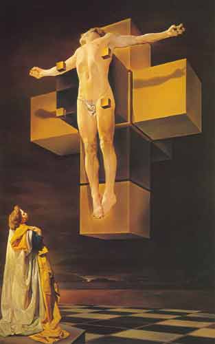 Gemaelde Reproduktion von Salvador Dali Die Kreuzigung