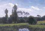 Gemaelde Reproduktion von Claude Monet Blick von Ruelles