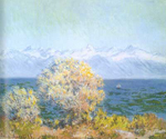 Gemaelde Reproduktion von Claude Monet CAP d 'Antibes, Mistral
