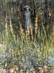 Gemaelde Reproduktion von Claude Monet Der Garten, die Gladioli