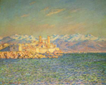 Gemaelde Reproduktion von Claude Monet Die alte Festung von Antibes
