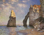 Gemaelde Reproduktion von Claude Monet Die Nadel, Etretat