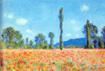 Gemaelde Reproduktion von Claude Monet Mohnfelder