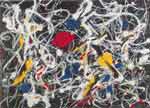 Gemaelde Reproduktion von Jackson Pollock Nummer 15, 1948: rot, grau, weiß, Gelb