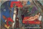 Gemaelde Reproduktion von Marc Chagall An meine Frau