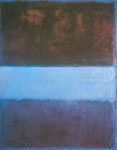 Gemaelde Reproduktion von Mark Rothko Nummer 61 Braun, Blau, Braun auf Blau