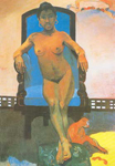 Gemaelde Reproduktion von Paul Gauguin Anna die Javanische