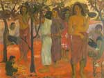 Gemaelde Reproduktion von Paul Gauguin Das Langhaus von Mahana