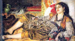 Gemaelde Reproduktion von Pierre August Renoir Algerische Frau
