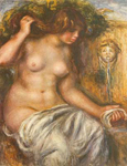 Gemaelde Reproduktion von Pierre August Renoir Die Frau am Brunnen