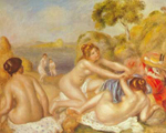 Gemaelde Reproduktion von Pierre August Renoir Drei Badegäste