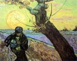 Gemaelde Reproduktion von Vincent Van Gogh Der Sämann (Thick Impasto Paint)