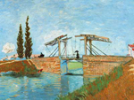 Gemaelde Reproduktion von Vincent Van Gogh Die Zugbrücke