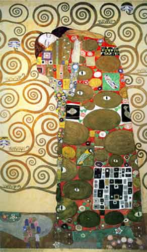 Gustave Klimt Cumplimiento reproduccione de cuadro