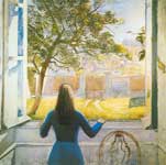 Balthasar Balthus Chica en una ventana reproduccione de cuadro