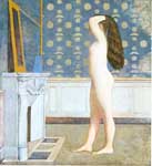 Balthasar Balthus Desnudo ante un Mirror reproduccione de cuadro