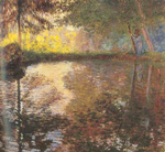 Claude Monet MontgeronCity in California USA reproduccione de cuadro